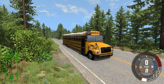 beamng drive bluebird school bus