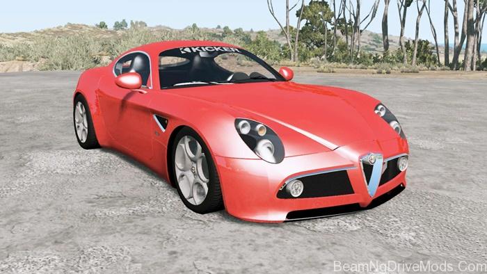 BeamNG - Alfa Romeo 8C Competizione - BeamNG Drive Mods Download