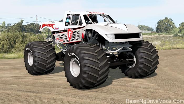beamng drive monster truck skins mod