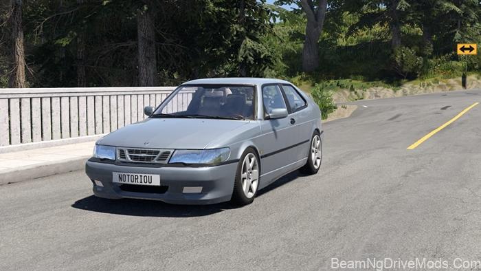 BeamNG Saab 9-3 Aero Coupe 1999 3
