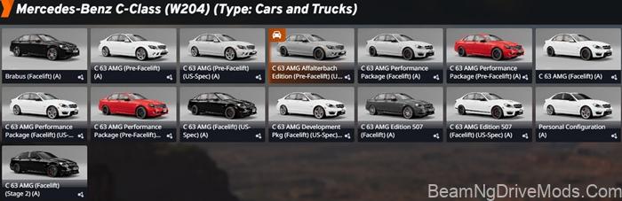 BeamNG Mercedes-Benz C63 (W204) 6