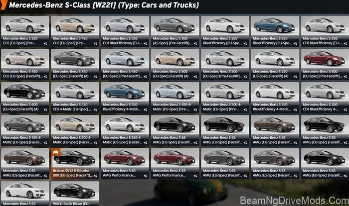 BeamNG Mercedes-Benz S Claas (W221) 6