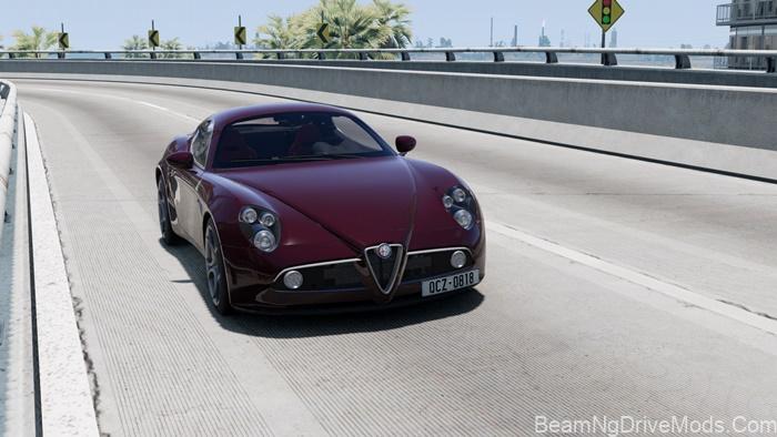 Mod Alpha Romeu BeamNG - Alfa Romeo 8C - BeamNG Drive Mods Download