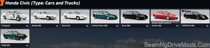 BeamNG Honda Civic EG6 6