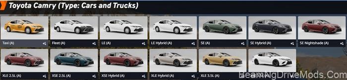 BeamNG 2023 Toyota Camry Hybrid 7