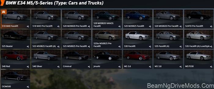 BeamNG BMW 5 Series E34 6