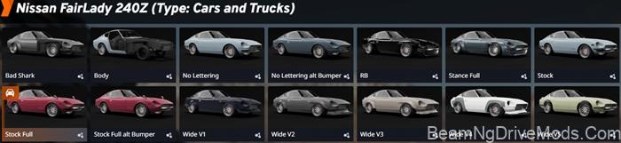 BeamNG Nissan Fairlady 240Z