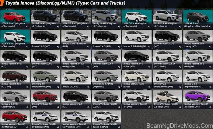 BeamNG Toyota Innova Reborn (2016-2022) 8