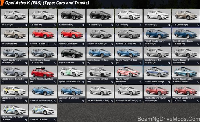 BeamNG Opel Astra K (B16) 7