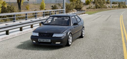 BeamNG Saab 9-3 Aero Coupe 1999 (0.38)