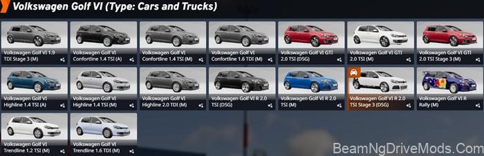 BeamNG Volkswagen Golf MK6 7