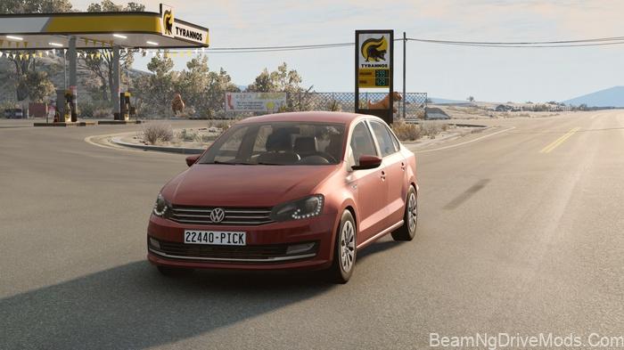 BeamNG Volkswagen Polo Sedan (Typ 6C) 2015 (0.38) 4