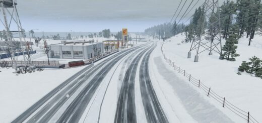 BeamNG Winter West Coast, USA Map 3