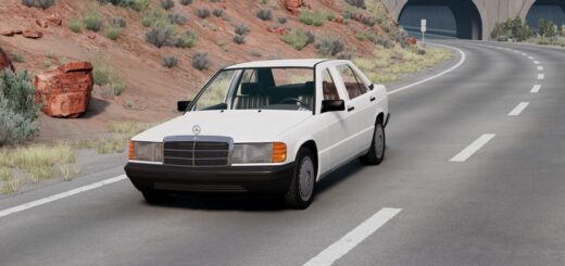 BeamNG Mercedes-Benz 190 W201 (0.38)