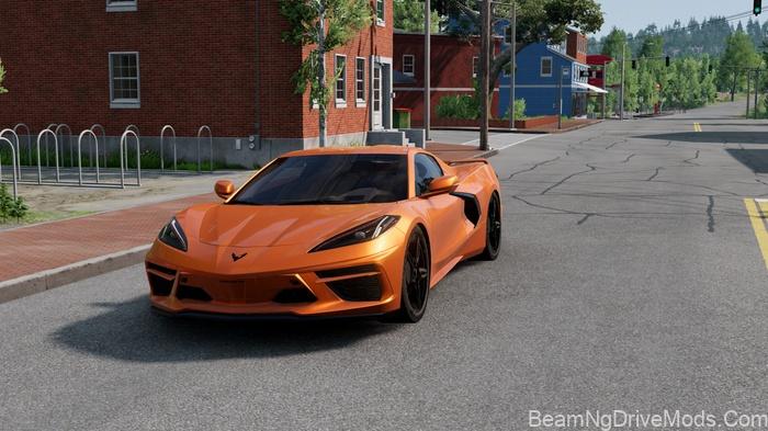 BeamNG Chevrolet Corvette C8 2020 (0.38)