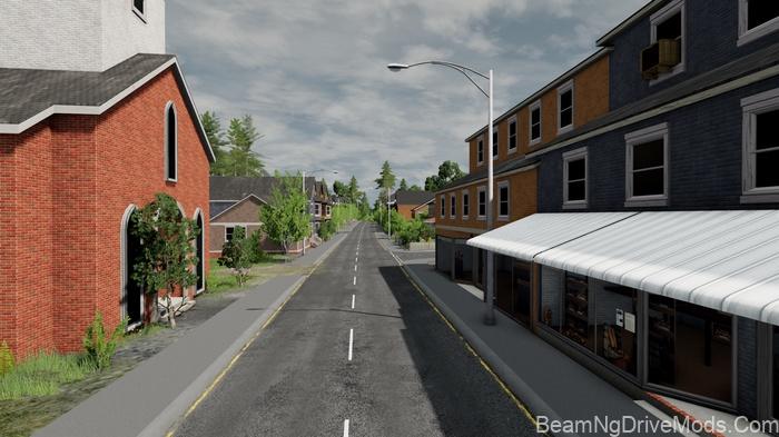 BeamNG Gobowen City UK Map V1.1