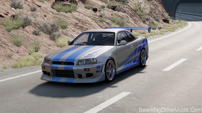 BeamNG Nissan Skyline BNR34 (0.38)