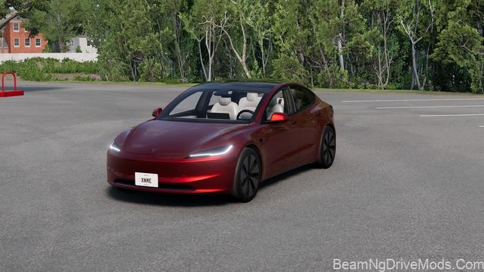 BeamNG Tesla Model 3 Facelift V2.5