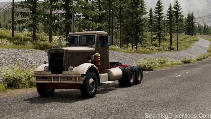BeamNG 1955 Peterbilt 281 Duel Truck V4.1