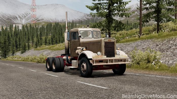 BeamNG 1955 Peterbilt 281 Duel Truck V4.1 2
