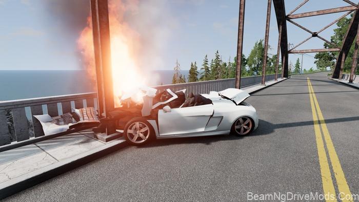 BeamNG Audi R8 (0.38) 4