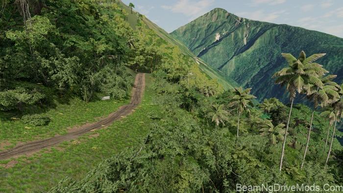 BeamNG Bolivian Roads Map