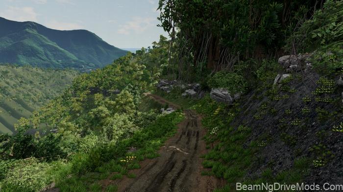 BeamNG Bolivian Roads Map 2