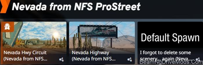 BeamNG NFS ProStreet Nevada Map