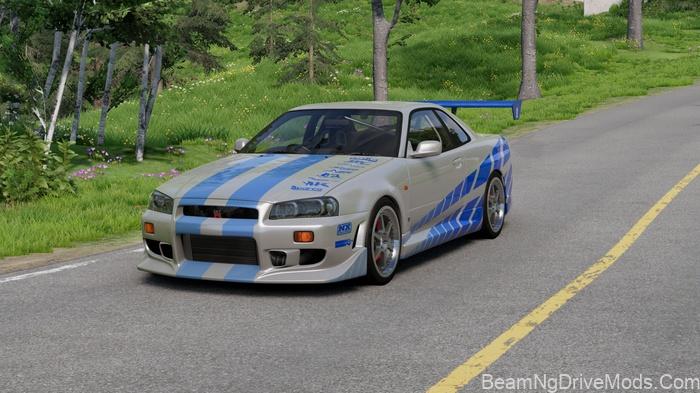 BeamNG Nissan Skyline R-34 4