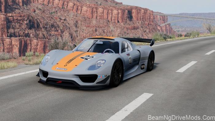 BeamNG 2011 Porsche 918 RSR Concept 2