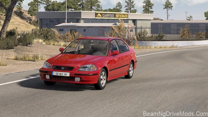 BeamNG Honda Civic 2000 K24 A2 Vtec