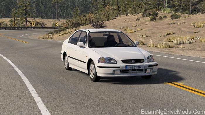 BeamNG Honda Civic 2000 K24 A2 Vtec 2