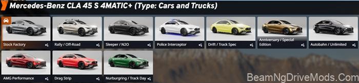 BeamNG Mercedes-Benz CLA 45 S 7
