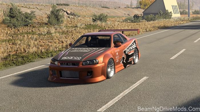 BeamNG Nissan Skyline R34 (0.39)