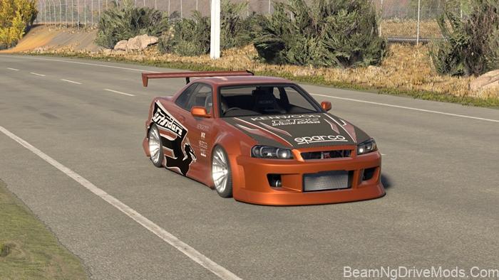 BeamNG Nissan Skyline R34 (0.39) 2