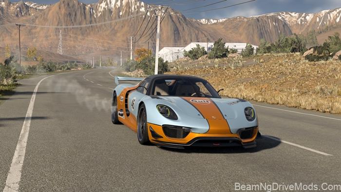 BeamNG Porsche 918 (0.39) 3