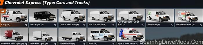 BeamNG Chevrolet Express (2006-2023) 6