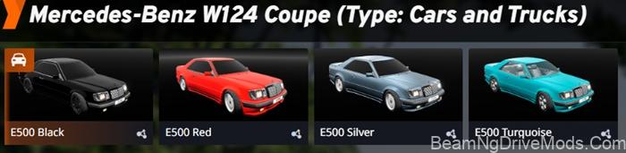 BeamNG Mercedes-Benz W124 E500 6