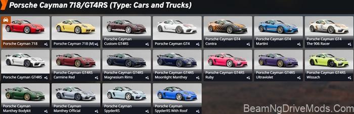 BeamNG Porsche Cayman (2017-2025) 7