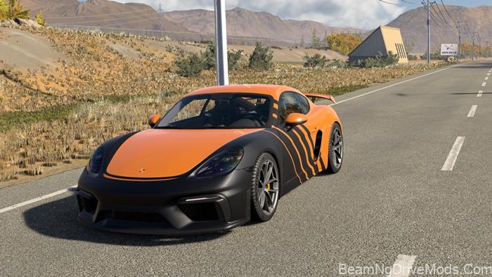 BeamNG Porsche Cayman 718 & GT4 RS