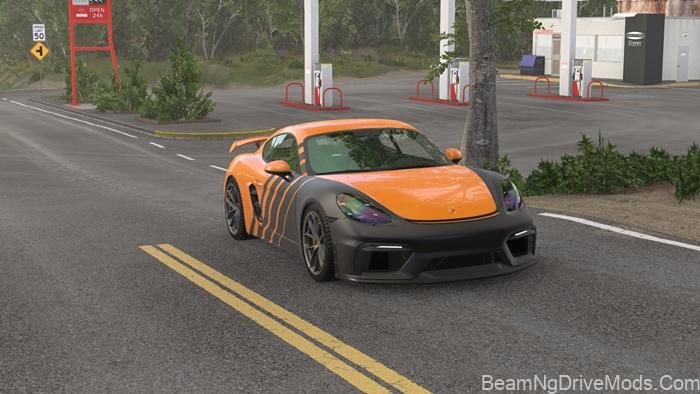 BeamNG Porsche Cayman 718 & GT4 RS 2