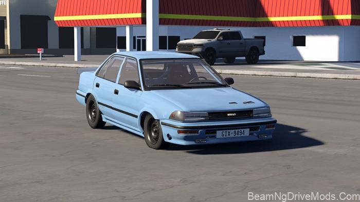 BeamNG Toyota Corolla AE92 Drag World Racing