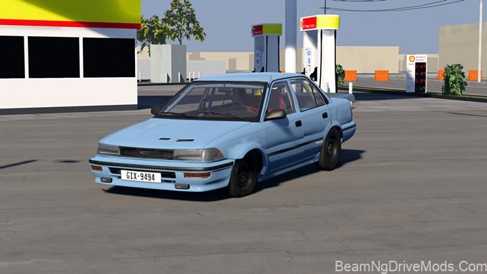 BeamNG Toyota Corolla AE92 Drag World Racing 2