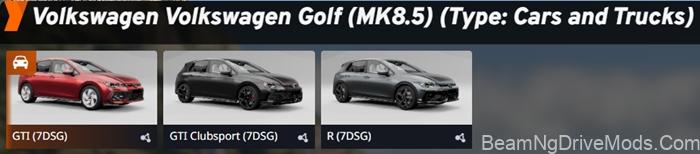 BeamNG Volkswagen Golf 8.5 2024-2026 3