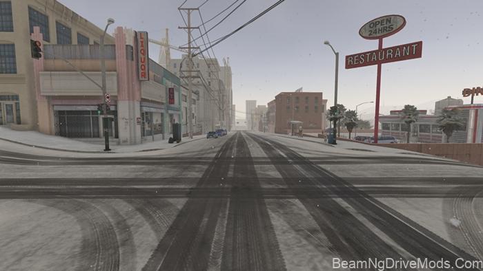 BeamNG Winter West Coast, USA Map (0.39)
