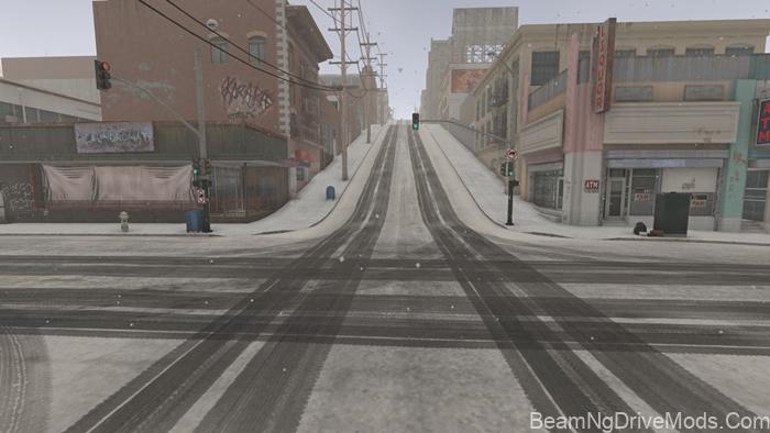 BeamNG Winter West Coast, USA Map (0.39) 3