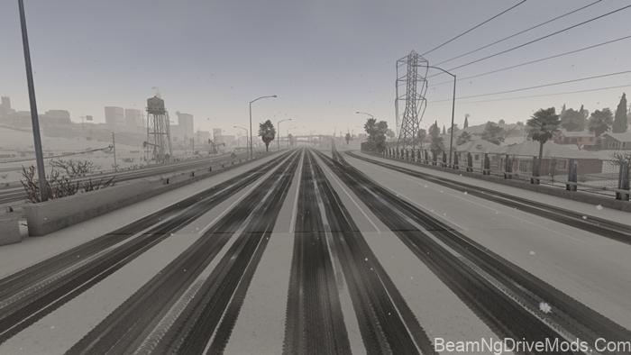 BeamNG Winter West Coast, USA Map (0.39) 5