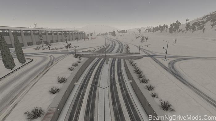 BeamNG Winter West Coast, USA Map (0.39) 6