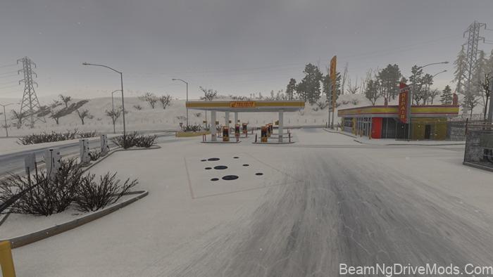 BeamNG Winter West Coast, USA Map (0.39) 7