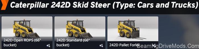 BeamNG Cat 242D Skid Steer 4